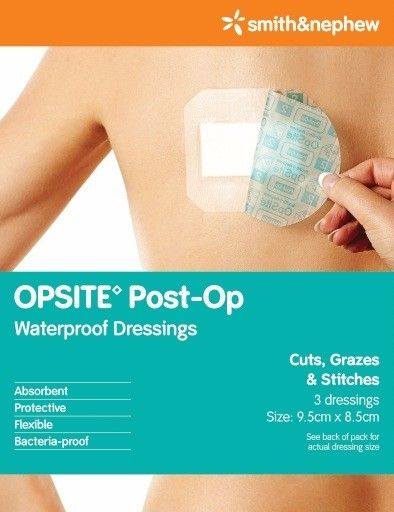 Buy Opsite Post-Op 9.5cm x 8.5cm Single Dressing Online at Chemist