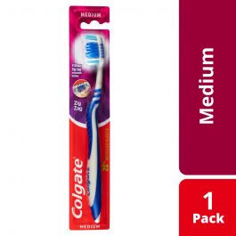 Colgate Flex Interdental Zig Zag Medium Toothbrush [Bulk Buy 8 Units ...