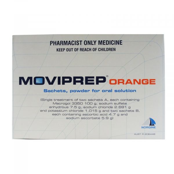 Moviprep Orange Bowel Prep 4 Sachets (S3) - The Online Pharmacy