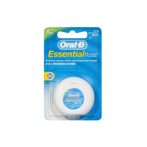 Oral B Essentials Dental Floss Mint Waxed 50m - The Online Pharmacy