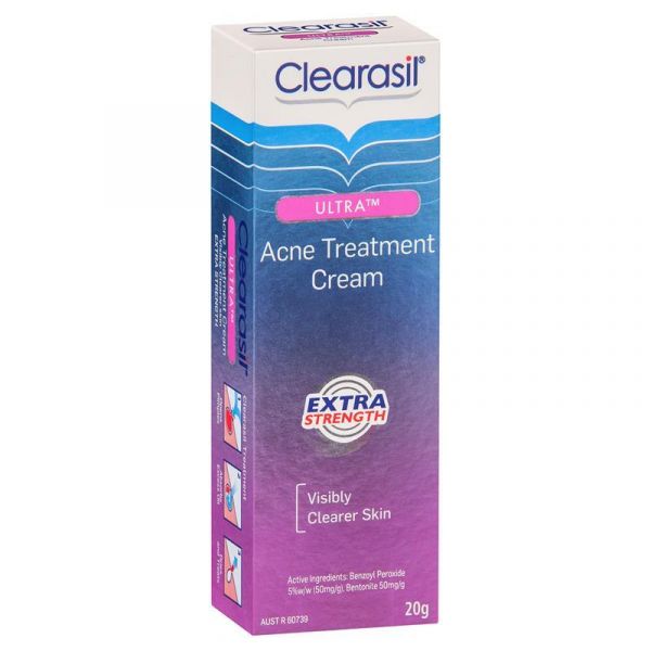 Clearasil Ultra Extra Strength Acne Treatment Cream 20g - The Online