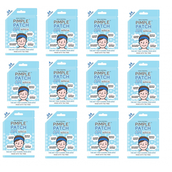 Skin Control Pimple Patch AM x24 Patches [Bulk Buy 12 Units] The Online Pharmacy