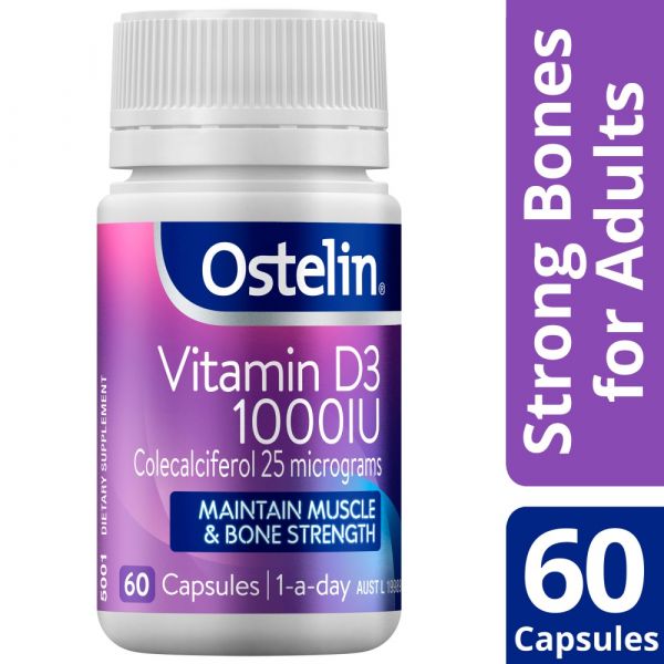Ostelin Vitamin D3 1000IU 60 Capsules The Online Pharmacy