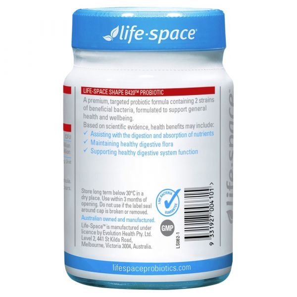 Life-Space Shape B420 Probiotic 60 Capsules - The Online Pharmacy