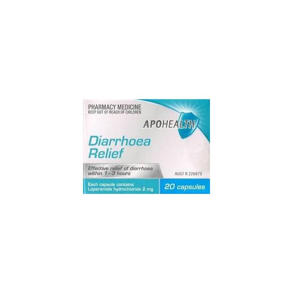 Apohealth Diarrhoea Relief Capsule 2mg 20 (S2) The Online Pharmacy