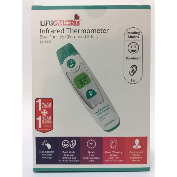 LifeSmart Infrared Thermometer Dual Function LS320 The Online Pharmacy