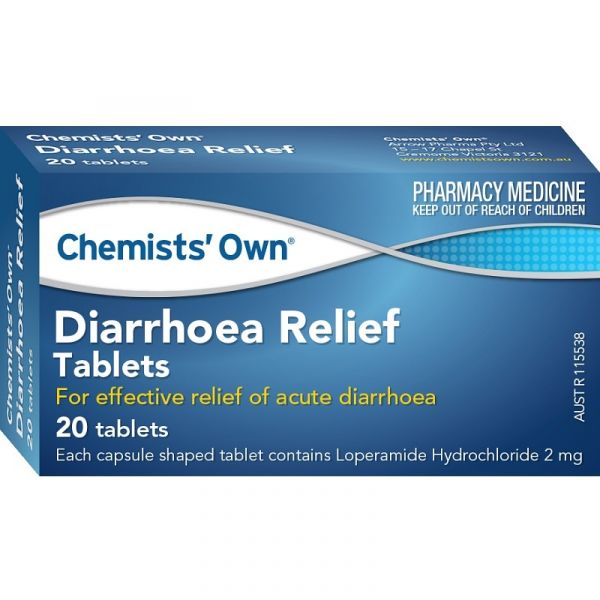 Chemists' Own Diarrhoea Relief 20 Tablets (S2) The Online Pharmacy