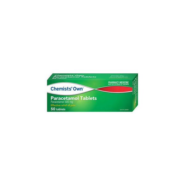 Chemists Own Paracetamol 50 Tablets (S2) - The Online Pharmacy