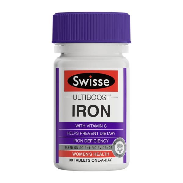 Swisse Ultiboost Iron 30 Tablets - The Online Pharmacy